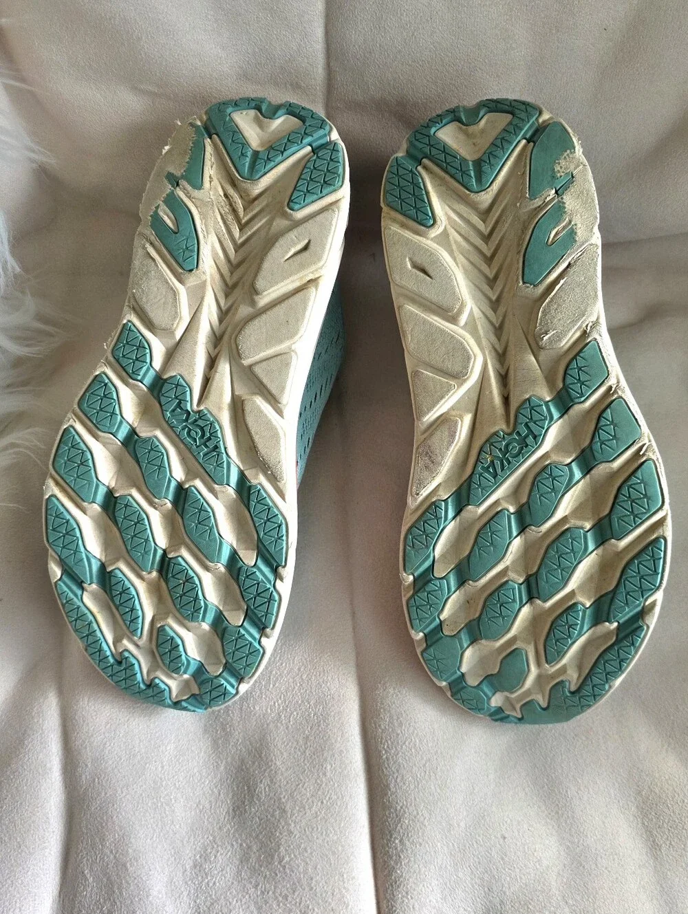 Hoka Women's Running Shoes/Sneakers Teal w/Red Accents Size 9D